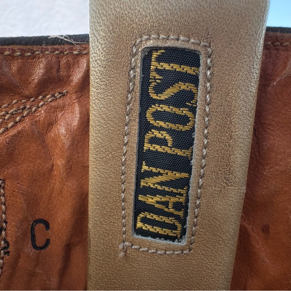 Dan Post Western Cowboy Boots | Leather | Vintage | Sz 6.5 - Picture 10 of 16